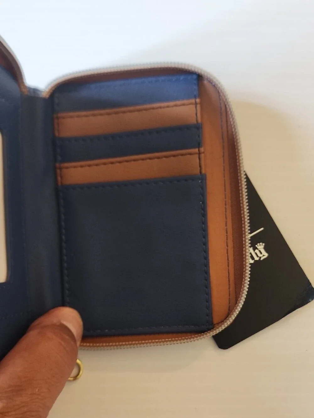 Loungefly  Blue Stitch Floral Zip Wallet.
